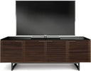 79.25" TV Stand with Louvered Doors, Soundbar Shelf & Cable Management