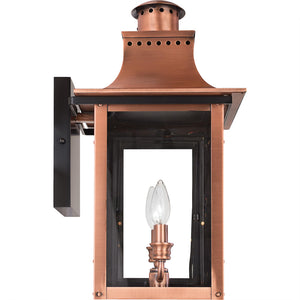 Aged Copper Outdoor Wall Lantern 2-Light