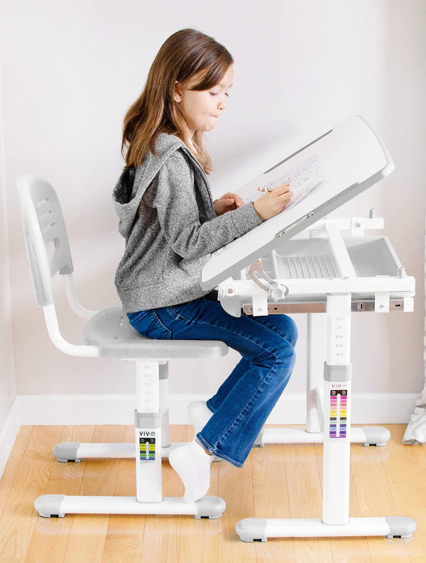 Height Adjustable Kids Desk & Chair Set