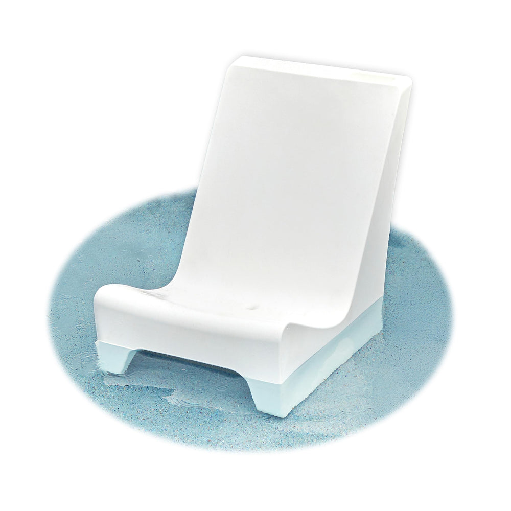 In-Pool Chaise Lounge Chairs for Tanning Shelf – Set of 2, White
