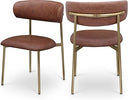 Vegan Leather Dining Chair Set of 2