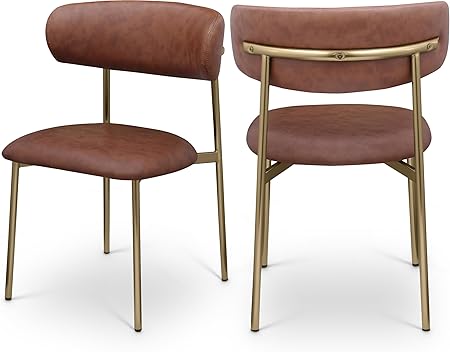 Vegan Leather Dining Chair Set of 2