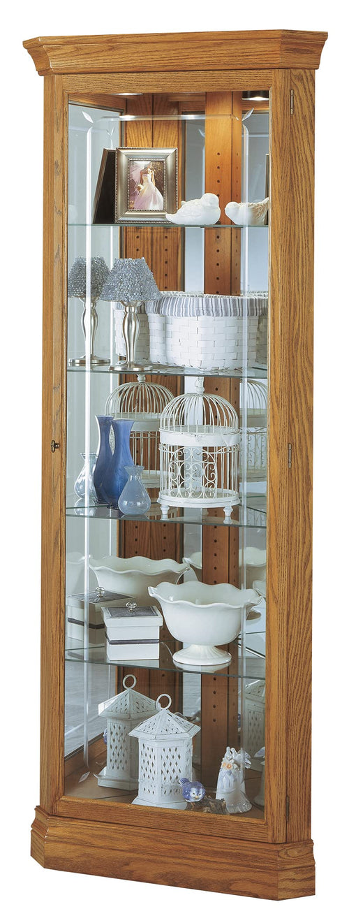 Hammond Curio Cabinet II – Golden Wood Display Cabinet