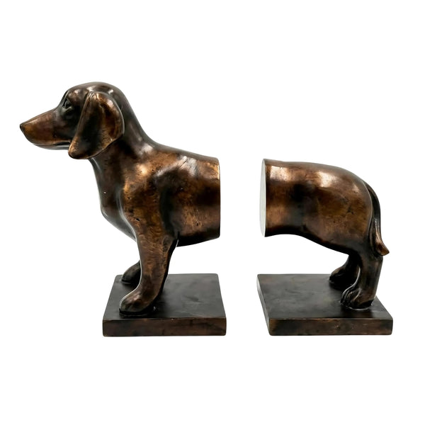 Dachshund Figurine Bookends