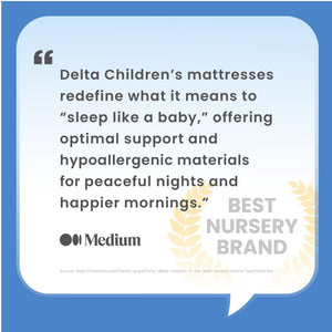 Dual Sided Baby Crib & Toddler Mattress – Waterproof Foam, GREENGUARD Gold Certified