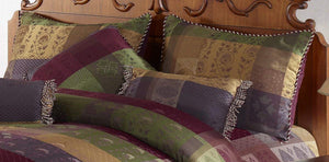 7-Piece Jacquard Patchwork Comforter Set