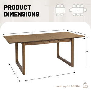 Extendable Rectangular Dining Table