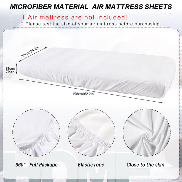 Kids Air Mattress Fitted Sheets – Toddler Inflatable Bed Sheet Set
