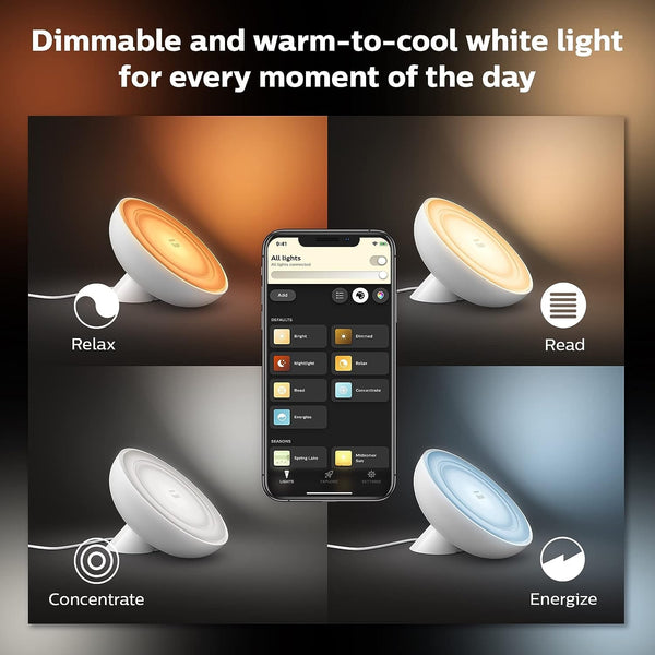 Smart Color-Changing Table Lamp with App & Voice Control