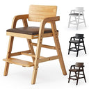 Adjustable Wooden High Chair for Toddlers & Babies