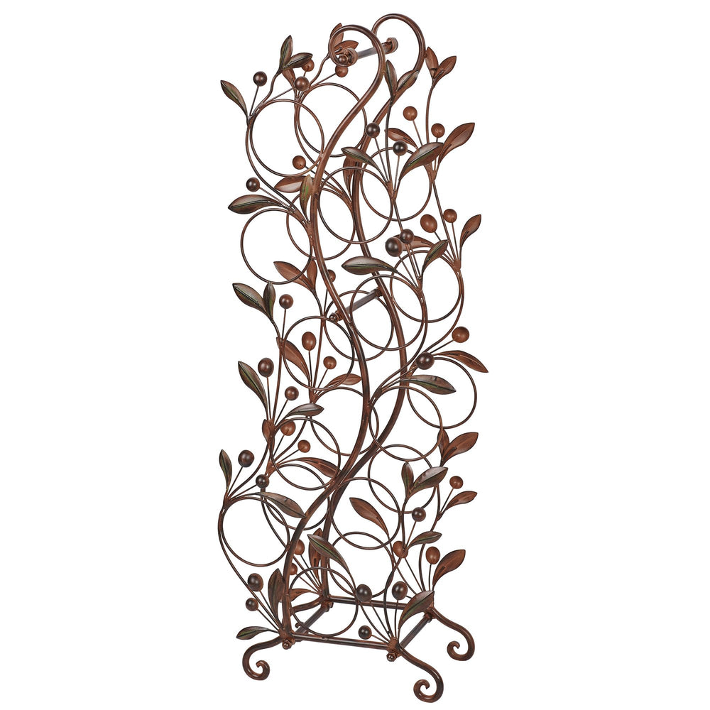 Metal Floor Wine Rack – 10 Bottle Freestanding Organizer