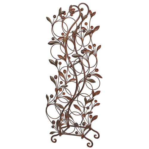 Metal Floor Wine Rack – 10 Bottle Freestanding Organizer