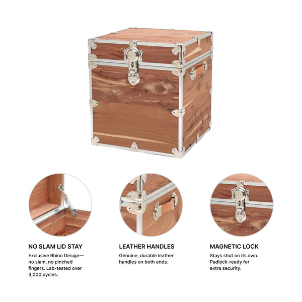 Aromatic Red Knotty Cedar Storage Trunk – 18"x18"x20"