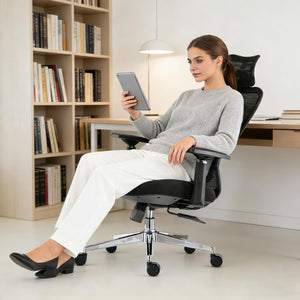 Ergonomic Mesh Office Chair with 3D Adjustable Headrest & Lumbar Support