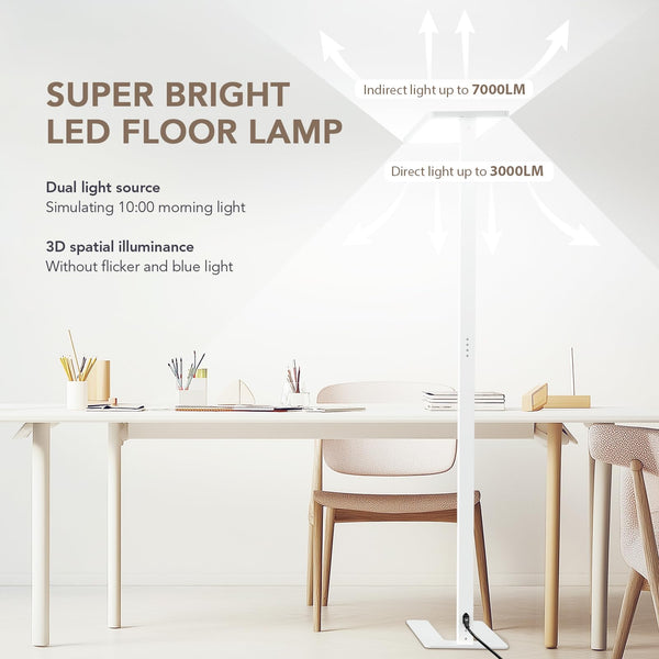 120W LED Floor Lamp – Full Spectrum Reading Light