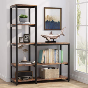 5-Tier L-Shaped Corner Bookshelf