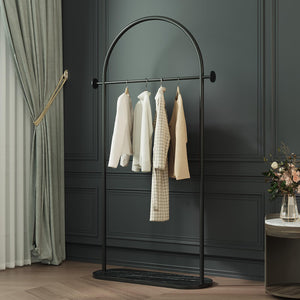 Arched Garment Rack with Marble Base