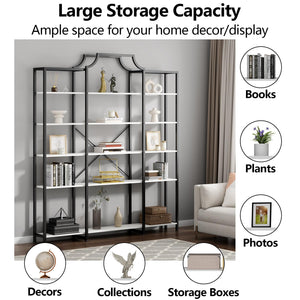 Triple Wide 5-Tier Bookshelf