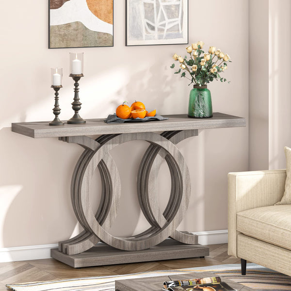55" Geometric Console Table