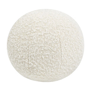 12" Round Sphere Boucle Accent Ball Throw Pillow