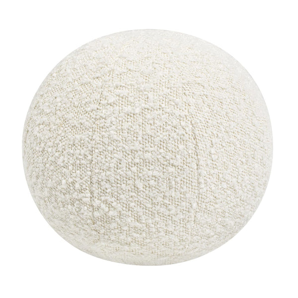 12" Round Sphere Boucle Accent Ball Throw Pillow