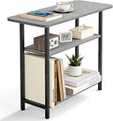 3-Tier Narrow Side Table with Storage – Industrial End Table for Living Room & Bedroom