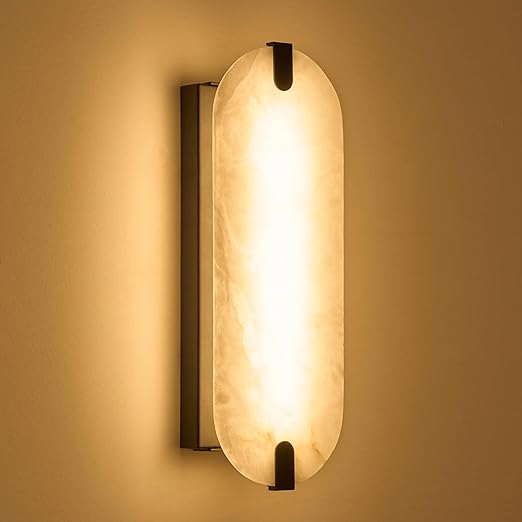 Marble Wall Sconce Dimmable Light Fixture