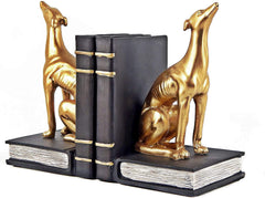 Greyhound Dog Bookends – Golden, 7 Inch