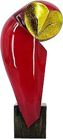 Resin Owl Sculpture – 15-Inch Handmade Home Decor Statue
