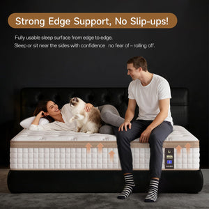 12 Inch Hybrid Mattress with Gel Memory Foam, Pocket Springs & Cooling Cover