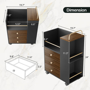 71-Inch Electric Standing Desk with File Cabinets & Storage