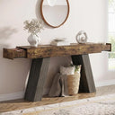 63-Inch Console Table with Storage Drawers