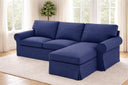 Loveseat with Chaise Slipcover – Cotton Replacement Cover