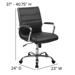 6-Piece Oval Conference Table Set with Executive Chairs