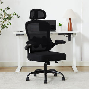Ergonomic Mesh Office Chair with Lumbar Support & Headrest