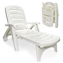 Outdoor Folding Lounge Chair – Adjustable Reclining Chaise for Patio, Pool & Beach