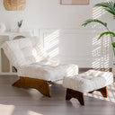 Accent Chair with Ottoman & Adjustable Backrest