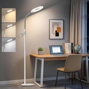 LED Floor Lamp 70-Inch Gooseneck Touch Control Dimmable