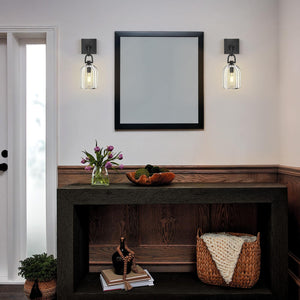 K9 Crystal Wall Sconce with Brass Frame