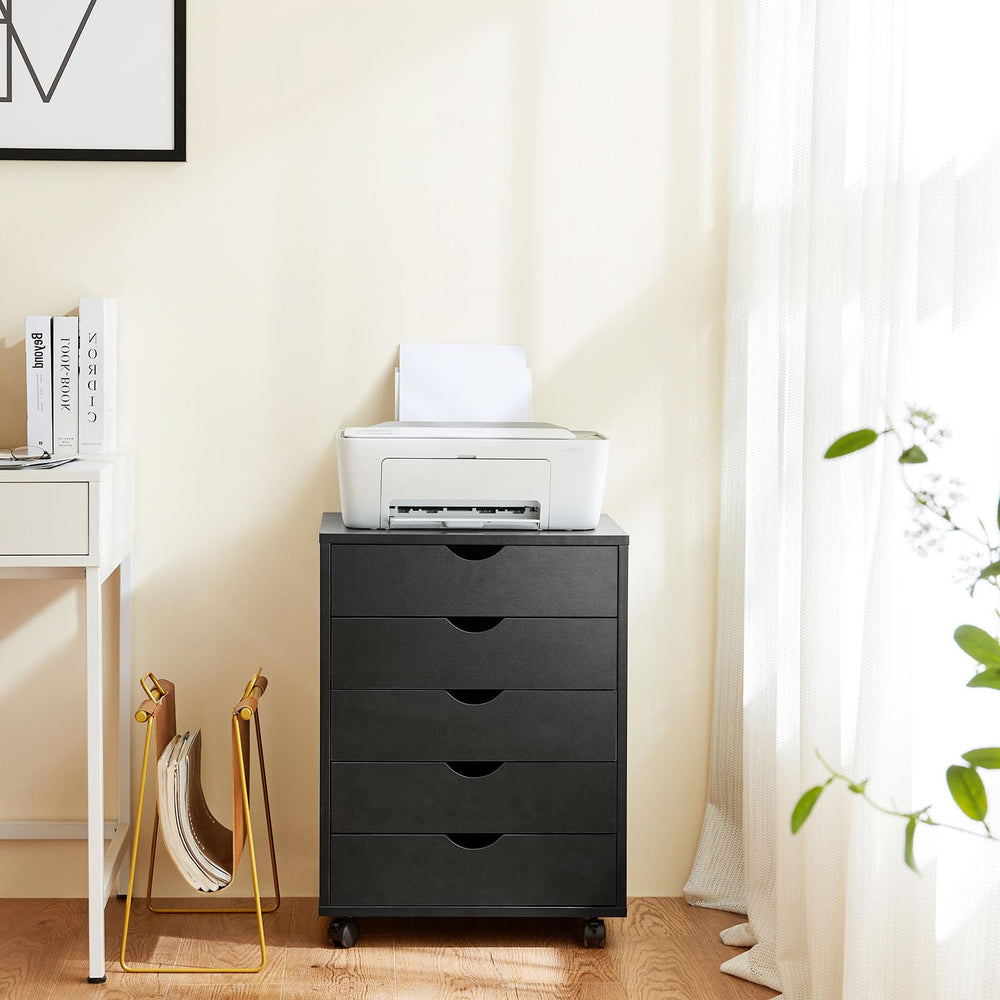 5-Drawer Mobile Storage Chest with Wheels