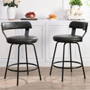 Swivel Counter Height Bar Stools Set of 2 with Back