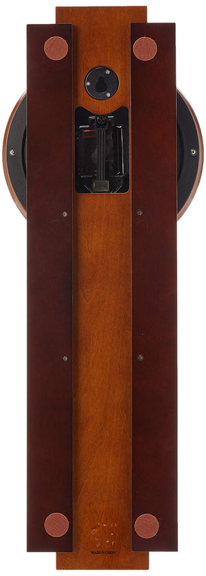 Walnut Mahogany Pendulum Wall Clock with Arabic Numerals