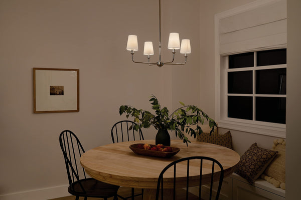 4-Light Mini Chandelier – Metal Ceiling Light Fixture