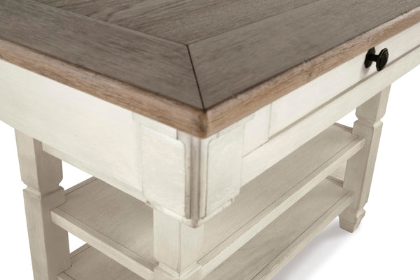 Rectangular Counter Dining Table with Storage