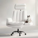 Criss Cross Office Chair with Armrests, Footrest & Wheels