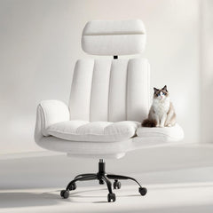 Criss Cross Office Chair with Armrests, Footrest & Wheels