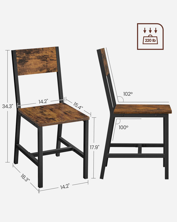 Extendable Dining Table Set with 2 Chairs
