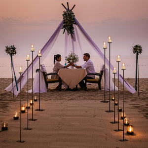 60-Inch 9-Arm Floor Candelabra Holder | Tall Metal Candlestick Stand
