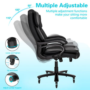 Big & Tall Heavy-Duty Executive Office Chair – 500 LBS Capacity