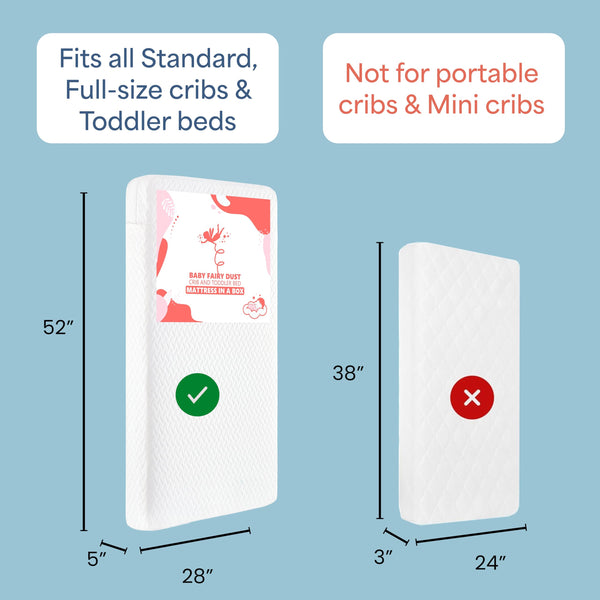 Dual-Sided Foam Crib & Toddler Mattress